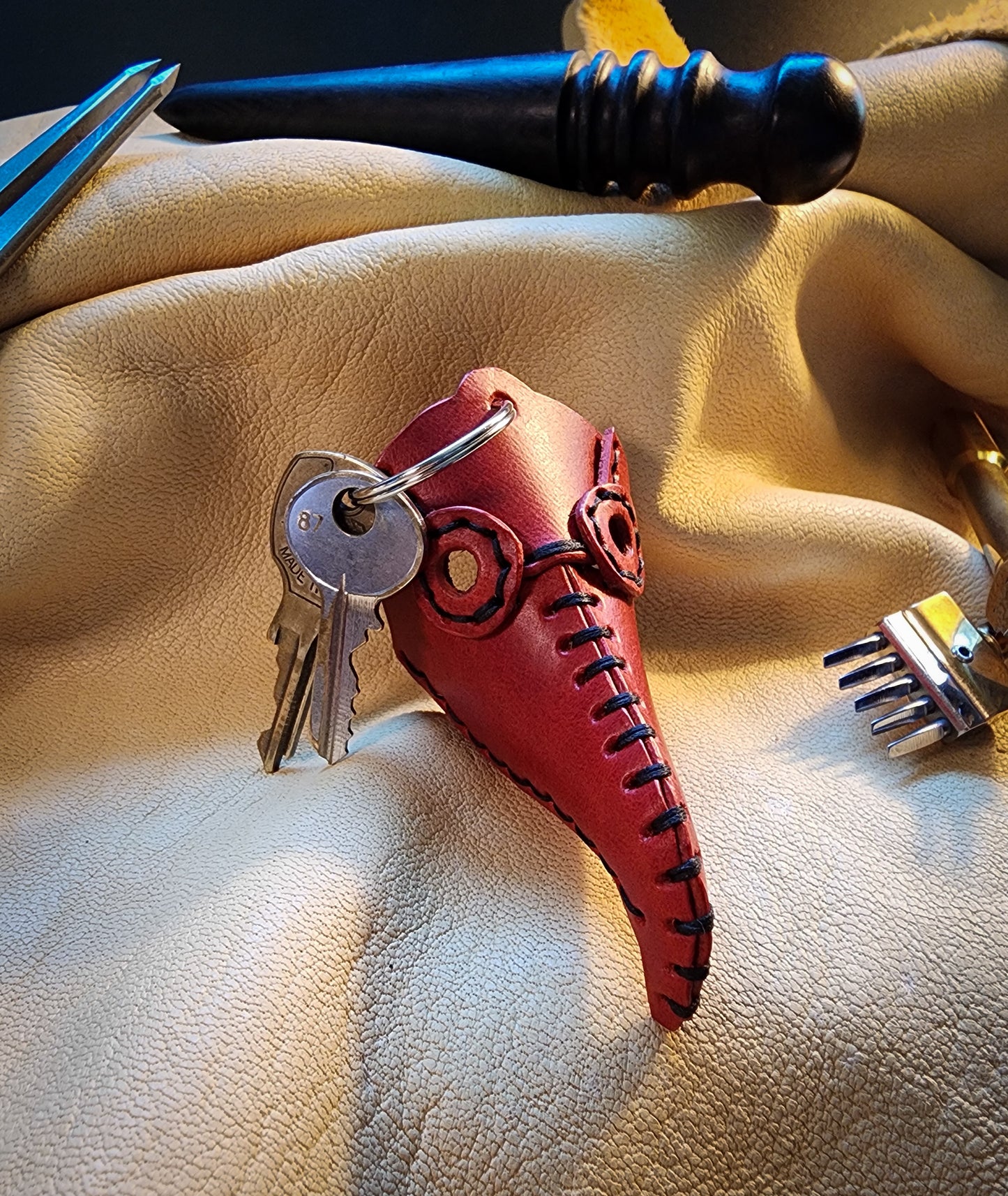 Plague Mask Keychain