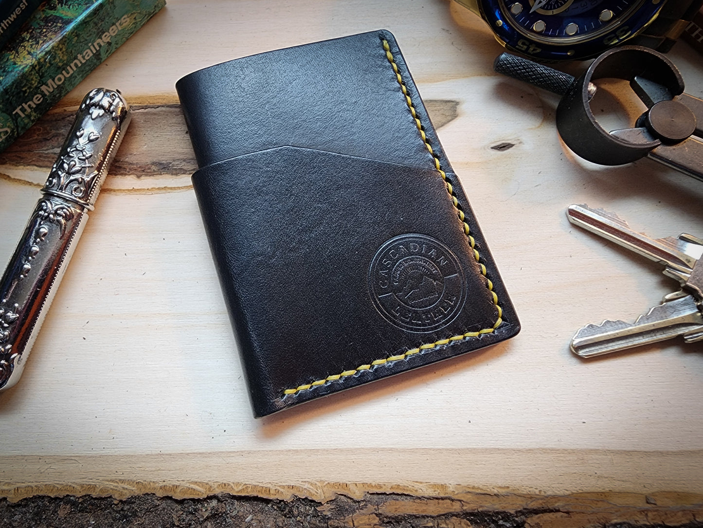 Black Wrap Around Card Wallet