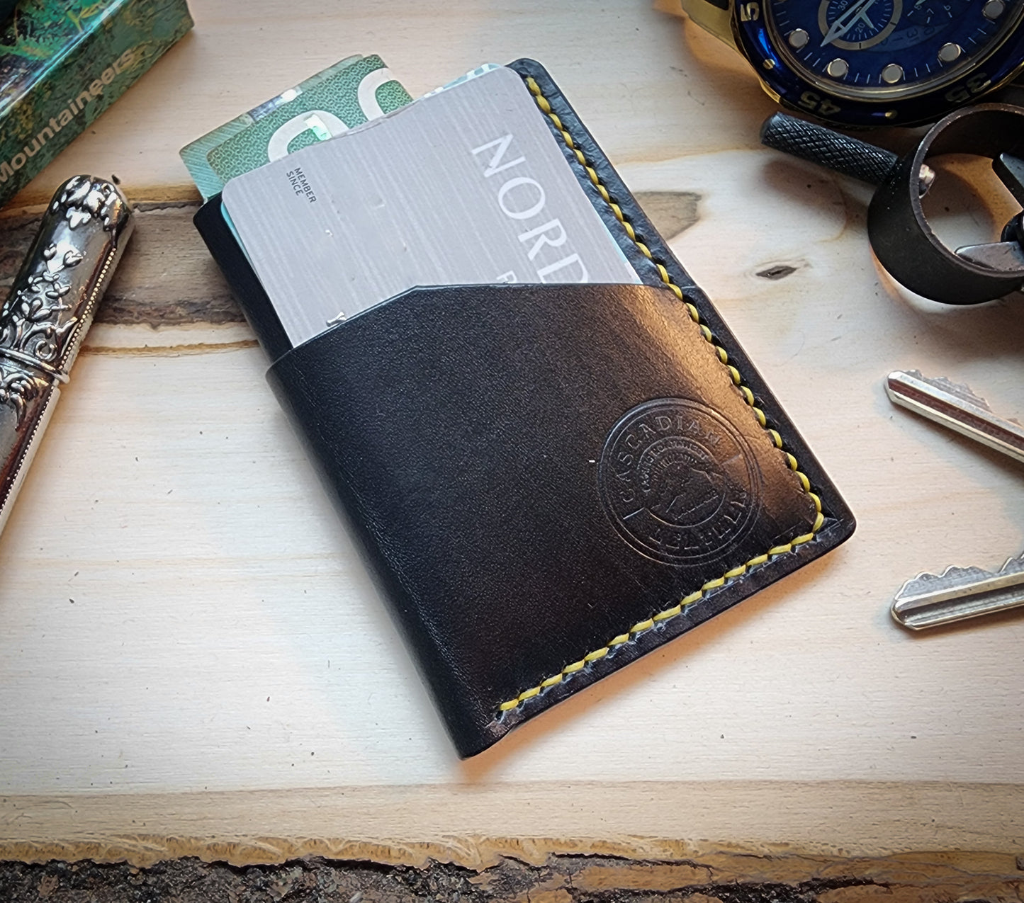 Black Wrap Around Card Wallet