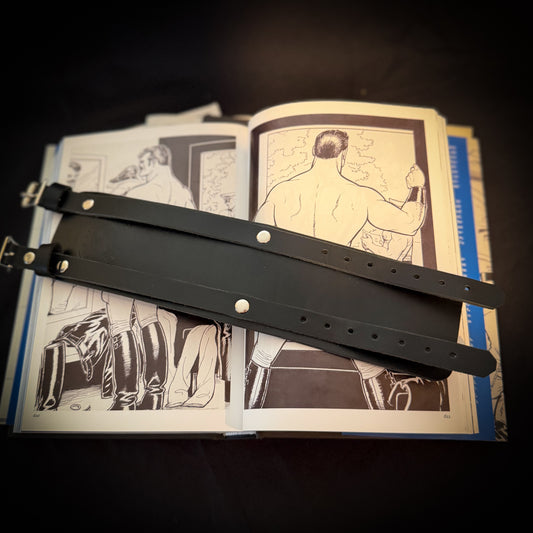 Double Buckle Leather Cuff