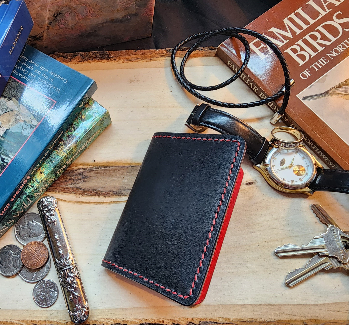 Black and Red Card Wallet